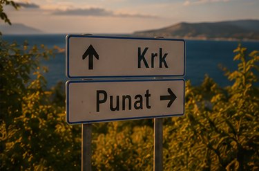 Put automobilom prema otoku Krku i Apartmanu Carmen