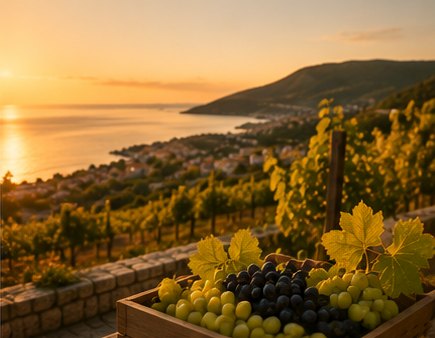 Kasna sezona na otoku Krku — vinogradi, masline i mirno more u rujnu