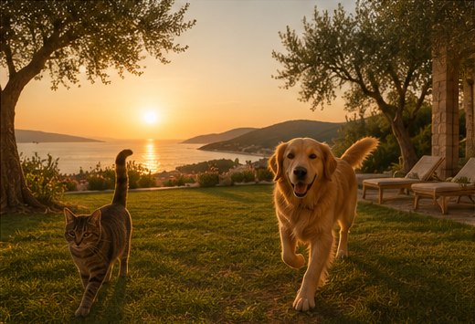 Pas na terasi i u okolici Apartmana Carmen u Solinama